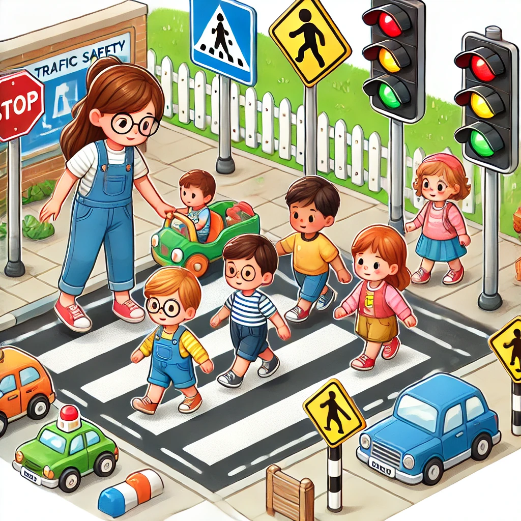 Road safety walking guide