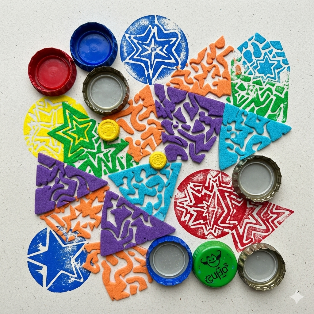 Bottle Cap Stamps